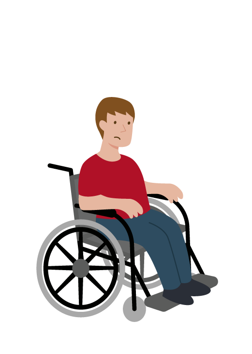 Persona en silla de ruedas