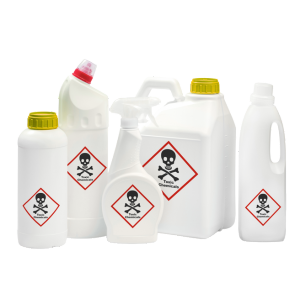 Botelles de productes de neteja​